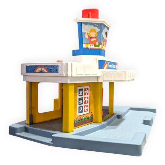 Vintage 1980 Fisher Price Little People Airport - Picture 3 of 9